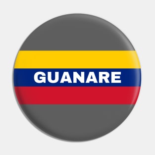 Guanare City in Venezuelan Flag Colors Pin