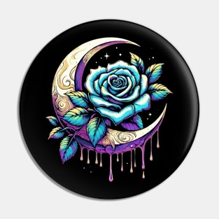 Crescent Rose Pin