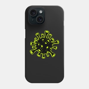 Green and Black Virus Phone Case