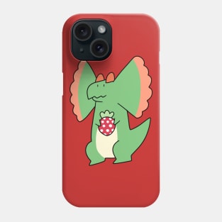 Strawberry Dilophosaurus Phone Case