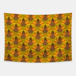 thanksgiving turkey pattern Tapestry