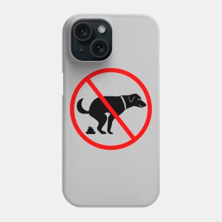 Funny Cute No Pooping Dog Cartoon Gift For Dog Lovers Phone Case