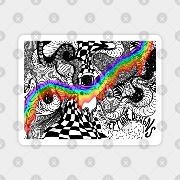 Space Trip Magnet by Queen Neptune Designs