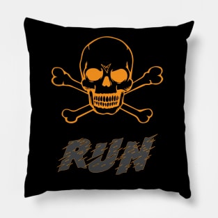 Skull halloween shirt Pillow