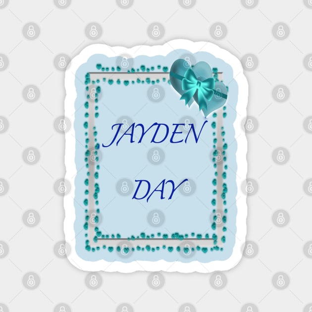 JAYDEN DAY BLUE AND YELLOW 1 NOVEMBER Magnet by sailorsam1805