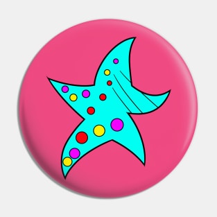 Aqua Starfish Pin