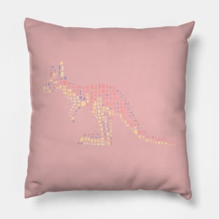 Cute pink kangaroo Pillow