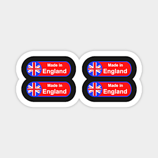 Made in England small tag stickers Magnet