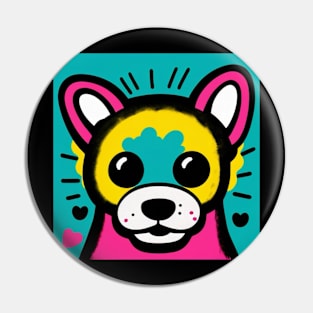 Toddler Boys Puppy Art Pin