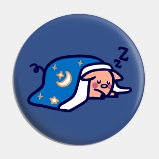 Cute Sleeping Pig Pin