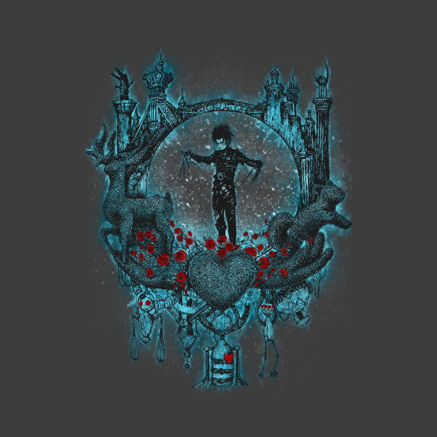 The Ice Dance Edward Scissorhands Tapestry TeePublic