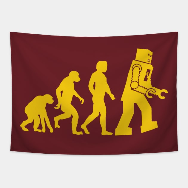 Sheldon's Robot Evolution Tapestry by wookiemike