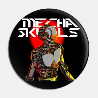 Mecha Skull Pin