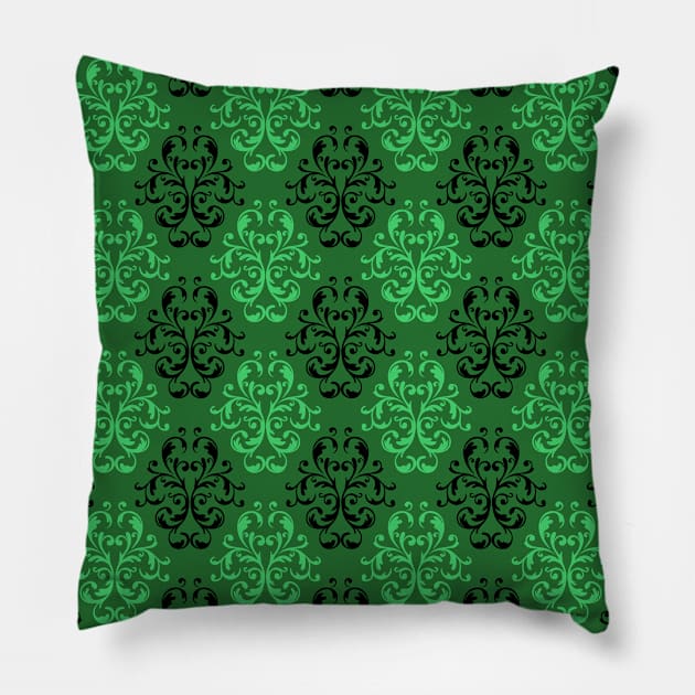 Green Pattern Pillow by Hastag Pos