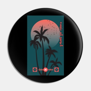 Music at sunset Pin