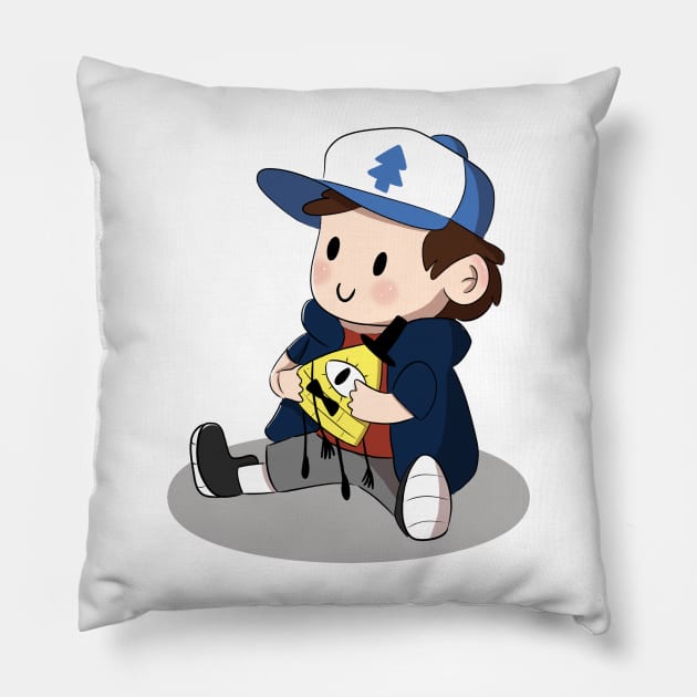 Gravity Falls Dipper and Bill Pillow by katsmoka