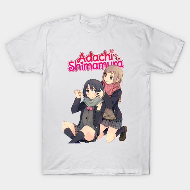 Adachi to Shimamura - Adachi Sakura and Shimamura Hougetsu - Anime -  T-Shirt
