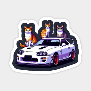 Supra Cats Car Magnet