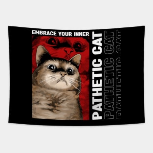 Funny Pathetic Cat Tapestry