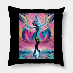 Abstract Dancer Pillow