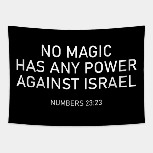 No Magic Has Any Power Against Israel - Numbers 23:23 - Bible Verse Tapestry