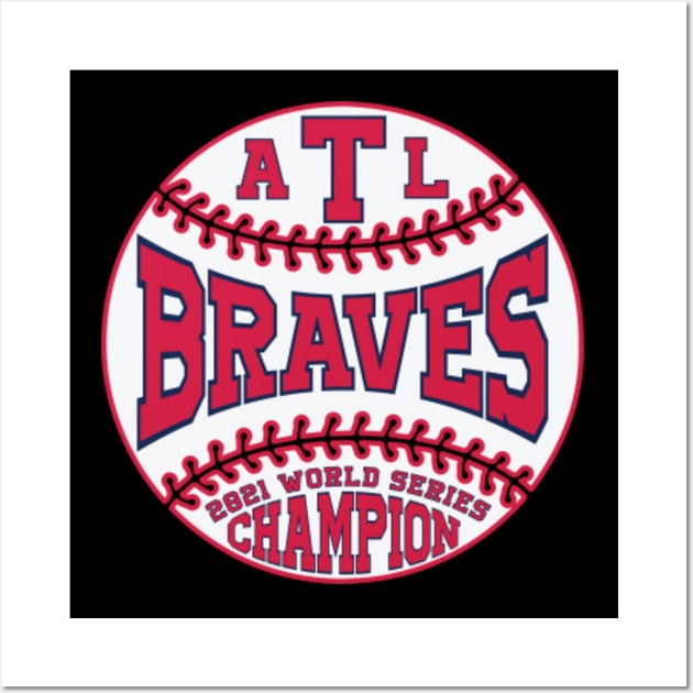 Atlanta Braves Baseball Poster, Braves Print, ATL Braves Gift