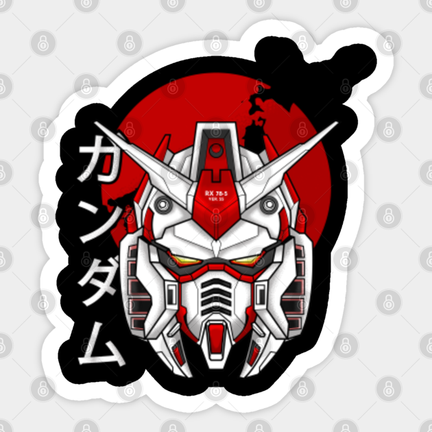 Gundam Rx 78 5 Ver Ss Custom Build Gundam Autocollant Teepublic Fr