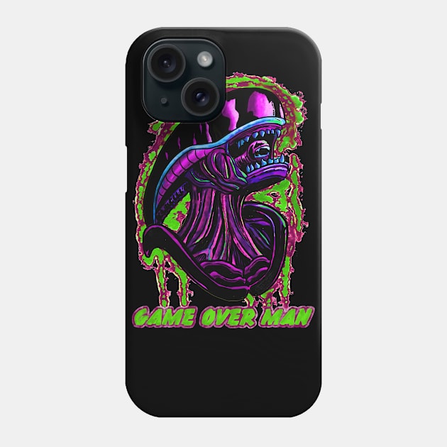 Game Over Man Phone Case by Axton Kahler Art