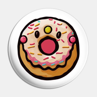 Surprised Donut #3 by dozydonut Pin