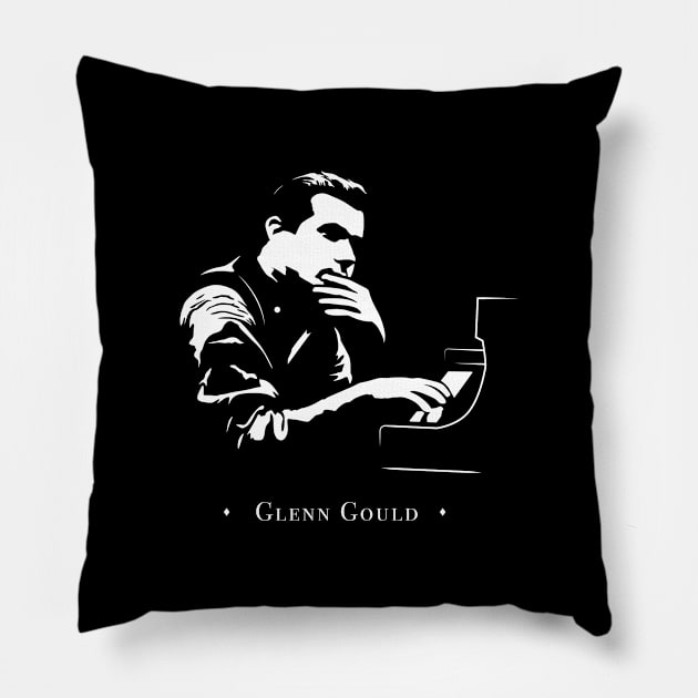 Glenn Gould Pillow by Woah_Jonny