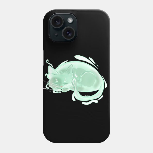 Ghost Kitty Phone Case by Lady_Caffiene