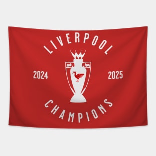 Liverpool Champions 25 white 3 Tapestry