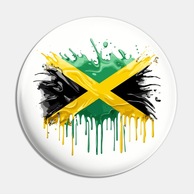 Jamaica Flag Pin by Graceful Designs