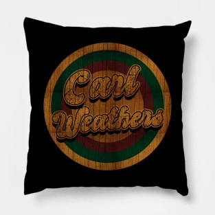 Circle Retro Carl Weathers Pillow