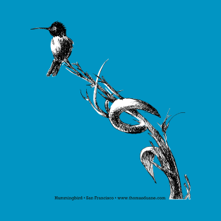 Hummingbird pen and ink T-Shirt