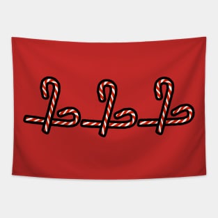 Christmas Candy Canes Tapestry