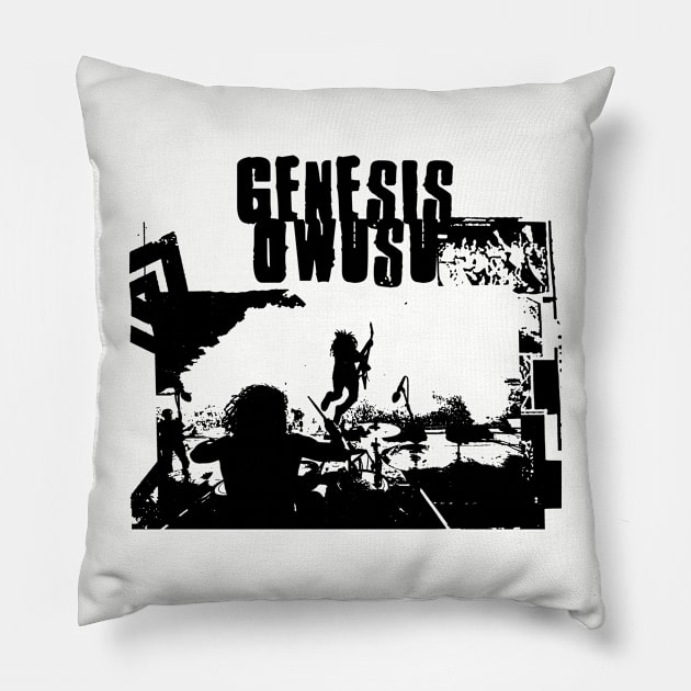 genesis live on saburay Pillow by sneaky geek studio