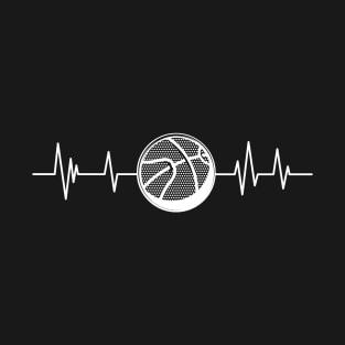 basketball heartbeat sports lover basketball T-Shirt