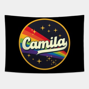 Camila // Rainbow In Space Vintage Style Tapestry