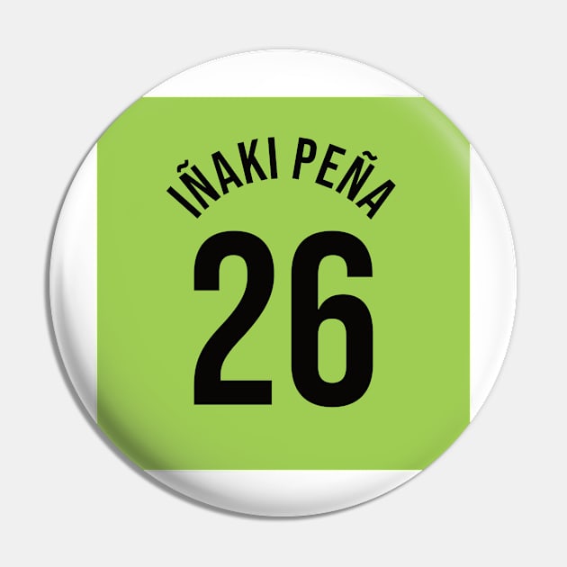 Iñaki Peña 26 Home Kit - 22/23 Season Pin by GotchaFace