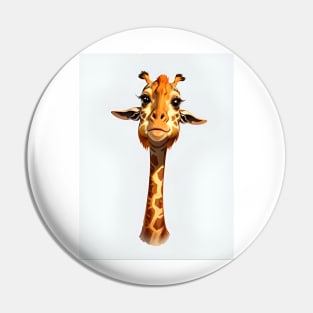 Hipster giraffe Pin