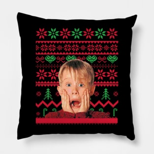 kevin mccallister ugly sweater Pillow