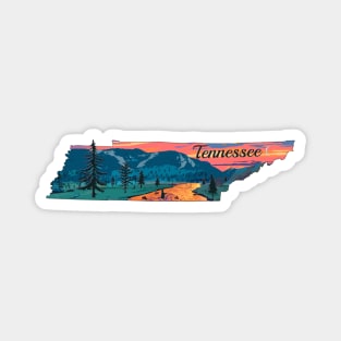 Tennessee Fly Fishing State River Sunset by TeeCreations Magnet