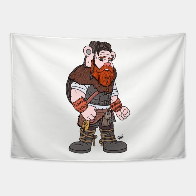 Viking Bear Tapestry by carmen_santaferrara_art 