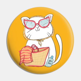 Cat In The Sun Pin