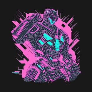 Fight Robot - Drip Neon T-Shirt