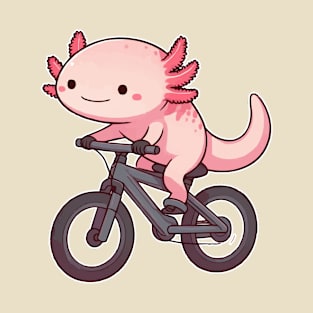 axolotl funny Biking T-Shirt