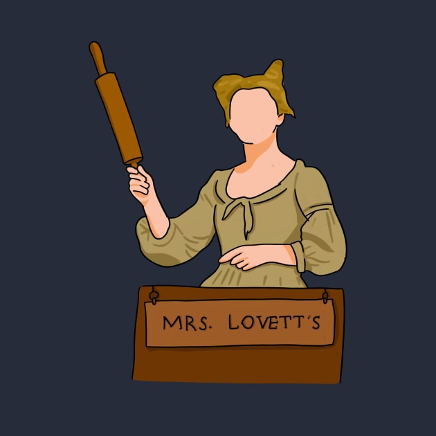 Mrs. Lovett With Rolling Pin (Sweeney Todd) by byebyesally