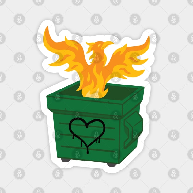 Majestic Dumpster Phoenix Magnet by dreambeast.co