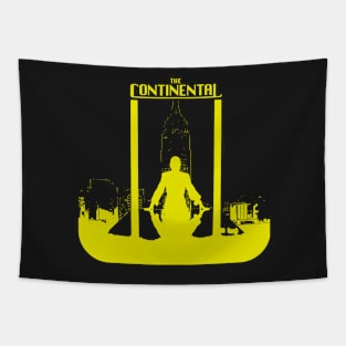 continental series john wick world graphic design illustration Tapestry